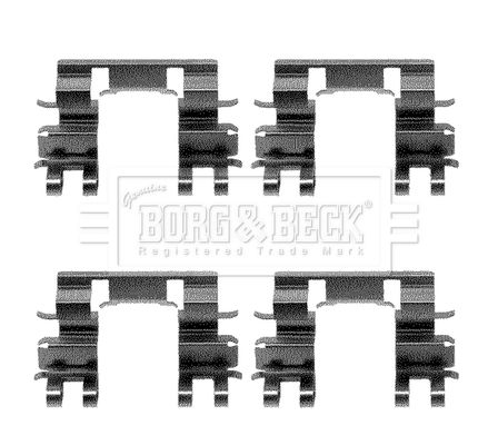 BORG & BECK Tarvikesarja, jarrupala BBK1055